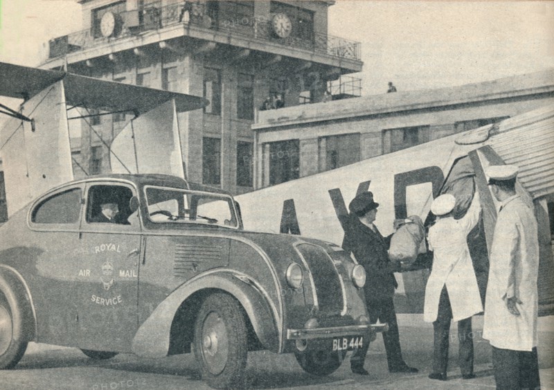 Loading mails on board an Imperial Airways liner at Croydon Airport, c1936  (c1937). Artist: GPO.
