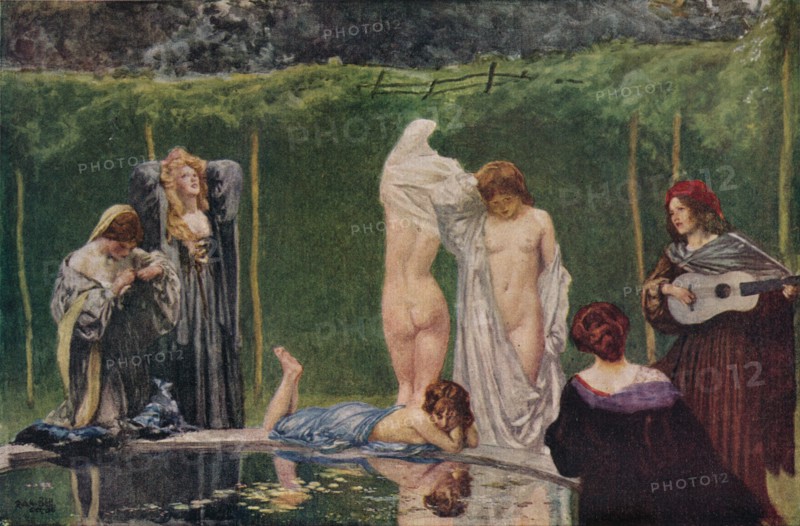 The Pool', 1906, (1918). Artist: Robert Anning Bell.