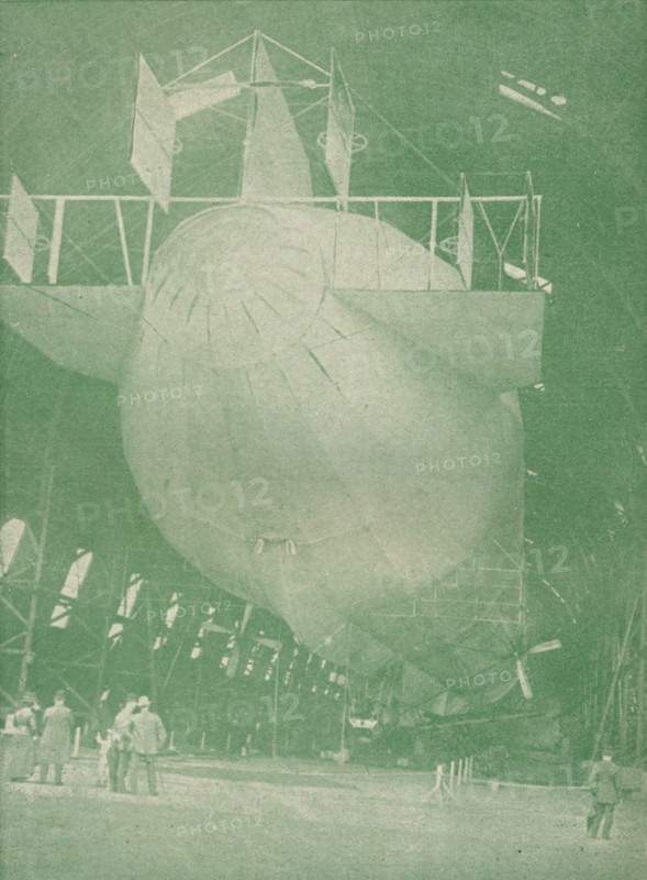 A Zeppelin 'at home', c1917 (1919). Artist: Unknown.