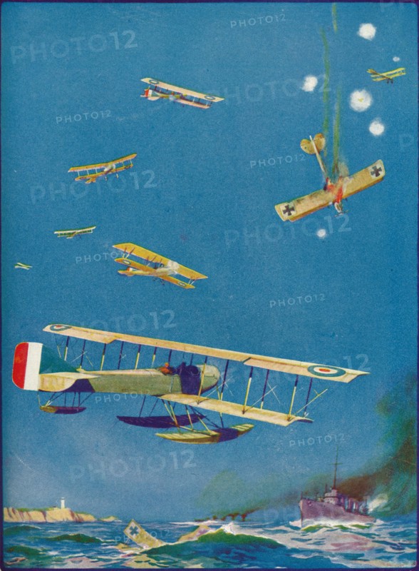 'Coast Defence: the Raiders' Fate', c1918 (1919). Artist: WH Holloway.