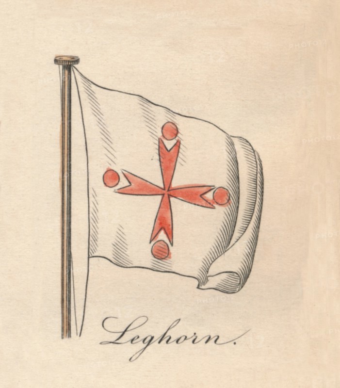 'Leghorn', 1838. Artist: Unknown.