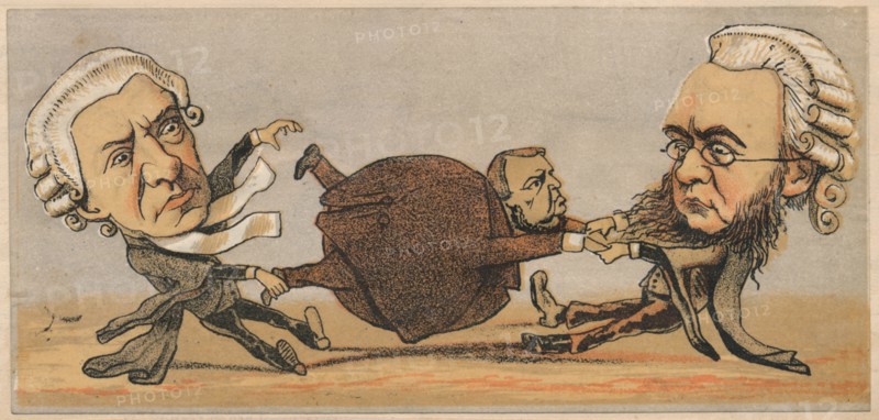 'Mr. Hawkins, Q.C. & Dr. Kenealy Q.C.', 1874. Artist: Faustin.