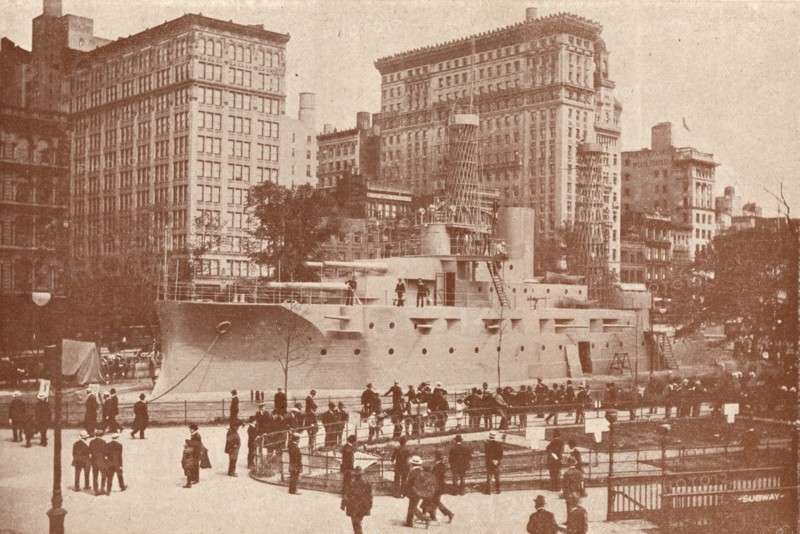 Recruiting for the United States Navy, c1917 (1919). Artist: Press Illustrating Service.