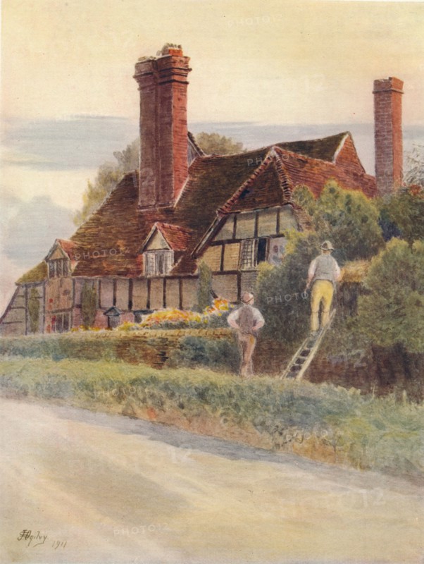 'Eashing Farm',1911, (1914). Artist: James S Ogilvy.