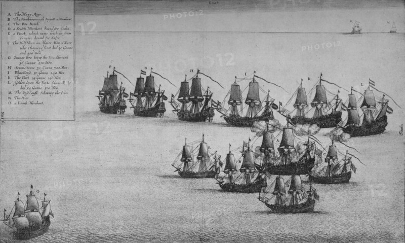 'The Fight of the Mary Rose', 1669. Artist: Wenceslaus Hollar.