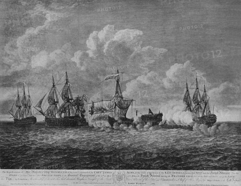 'Battle of Providien', c1786. Artist: Dominic Serres.