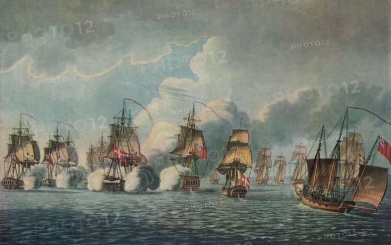 'Capture of the Freja', c1805. Artist: Unknown.