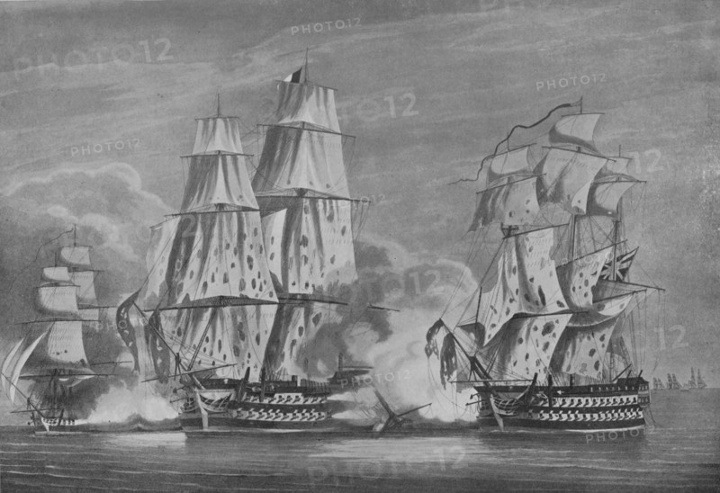 'Capture of the 'Rivoli', c1813. Artist: John Heaviside Clark.