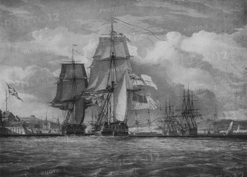 'The Shannon and the Chesapeake', c1814. Artist: John Christian Schetky.