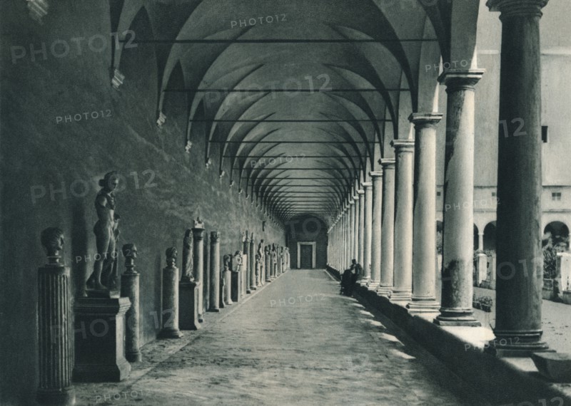 Cloisters in the museum of the Baths of Diocletian, Rome, Italy, 1927. Artist: Eugen Poppel.