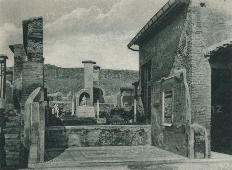 Street ascending to the forum, Pompeii, Italy, 1927. Creator: Eugen Poppel.