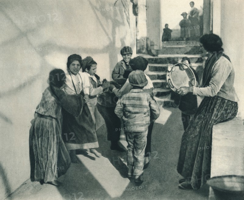 Tarantella, Capri, Italy, 1927. Artist: Eugen Poppel.
