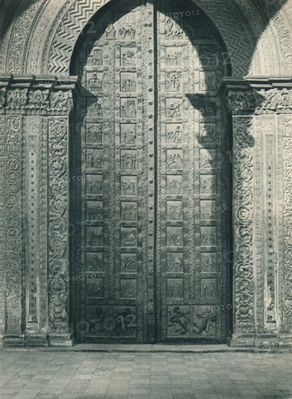 Doors of Monreale Cathedral, Sicily, Italy, 1927. Artist: Eugen Poppel.