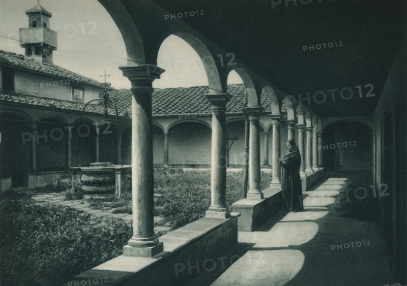 Cloisters in a monastery, Florence, Italy, 1927. Artist: Eugen Poppel.