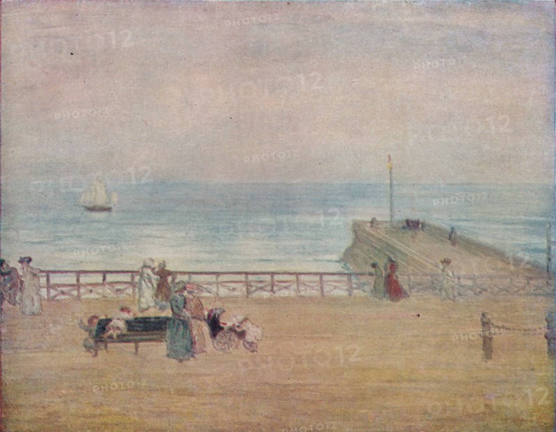 Brighton', c1905, (1918). Creator: Charles Conder.	Brighton', c1905, (1918). From "The Studio Volume 74". [London Offices of the Studio, London, 1918]