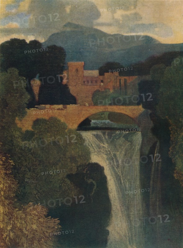 'The Waterfall', c1807, (1923). Artist: John Sell Cotman.