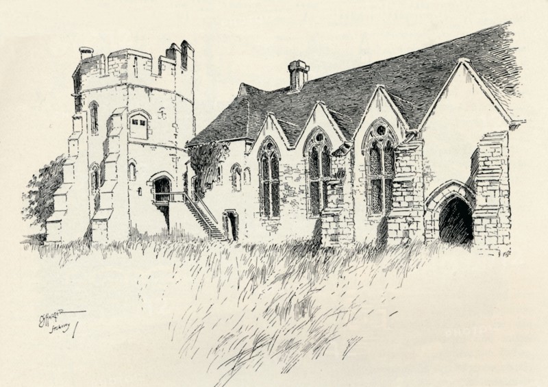 'Stokesay Castle', c1893, (1894). Artist: Charles George Harper.