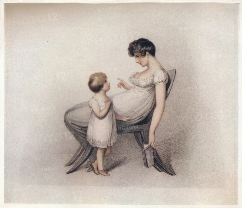 'I Could Not Learn My Book Mama', c1810. Artist: Adam Buck.