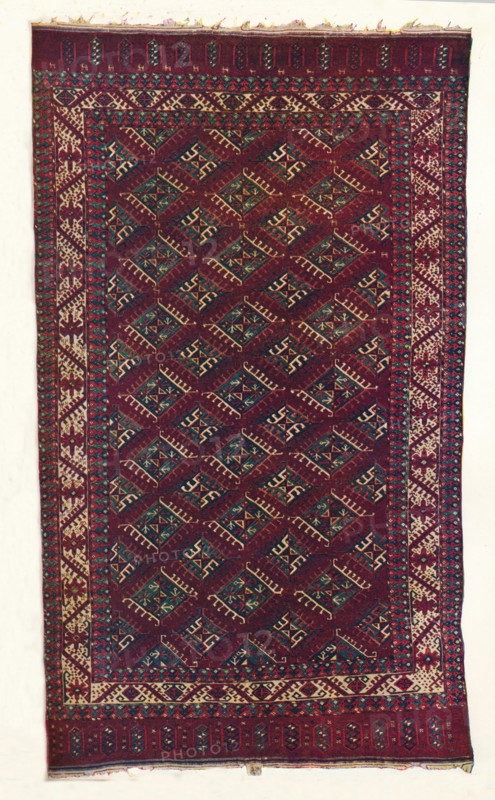 Yomut Turkoman carpet, c1700. Artist: Unknown.