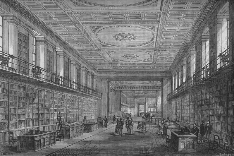 The King's Library, London, 1878. Artist: Unknown.
