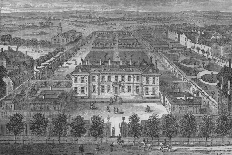 Burlington House, Westminster, London, in about 1700, c1875 (1878). Artist: Unknown.