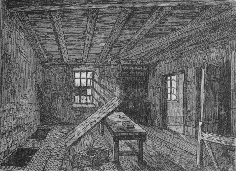 The loft used by the Cato Street Conspirators, London, 1820 (1878). Artist: Unknown.