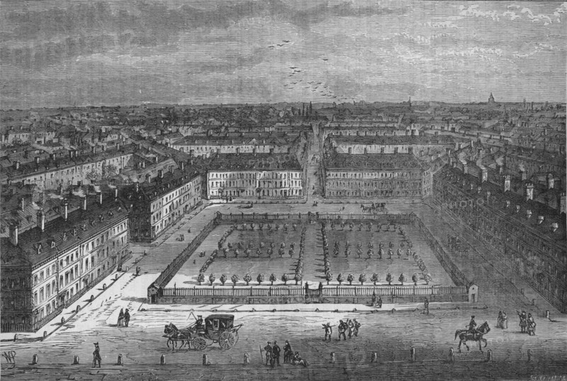 Red Lion Square, London, in 1800, 1878. Artist: Unknown.