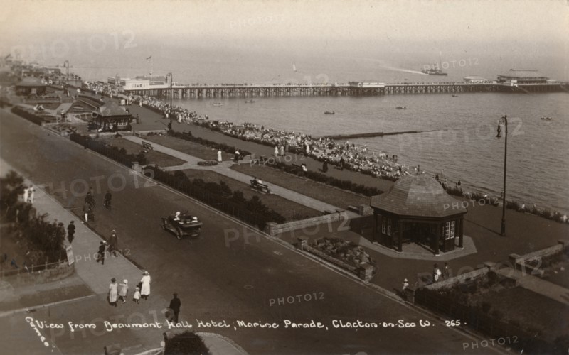 'View from Beaumont Hall Hotel, Marine Parade, Clacton-on-Sea', c1925. Artist: Unknown.