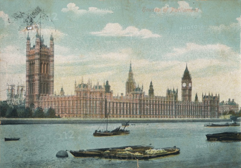'Houses of Parliament', 1906, (c1900-1930). Artist: Unknown.