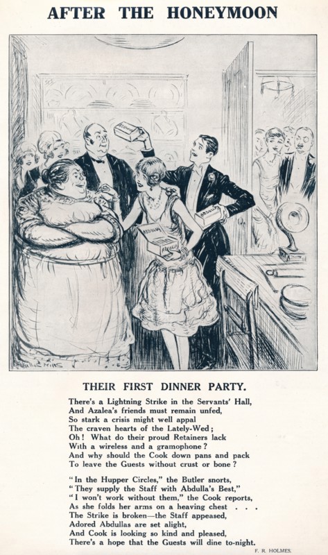 'After the Honeymoon - Their first dinner party', 1927. Artist: Unknown.