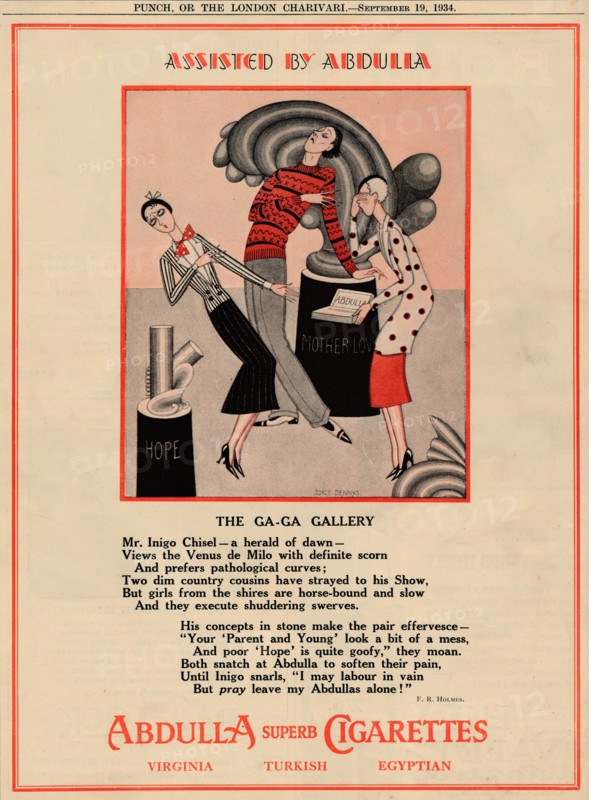 'Assisted by Abdulla - The Ga-Ga Gallery', 1934. Artist: Unknown.