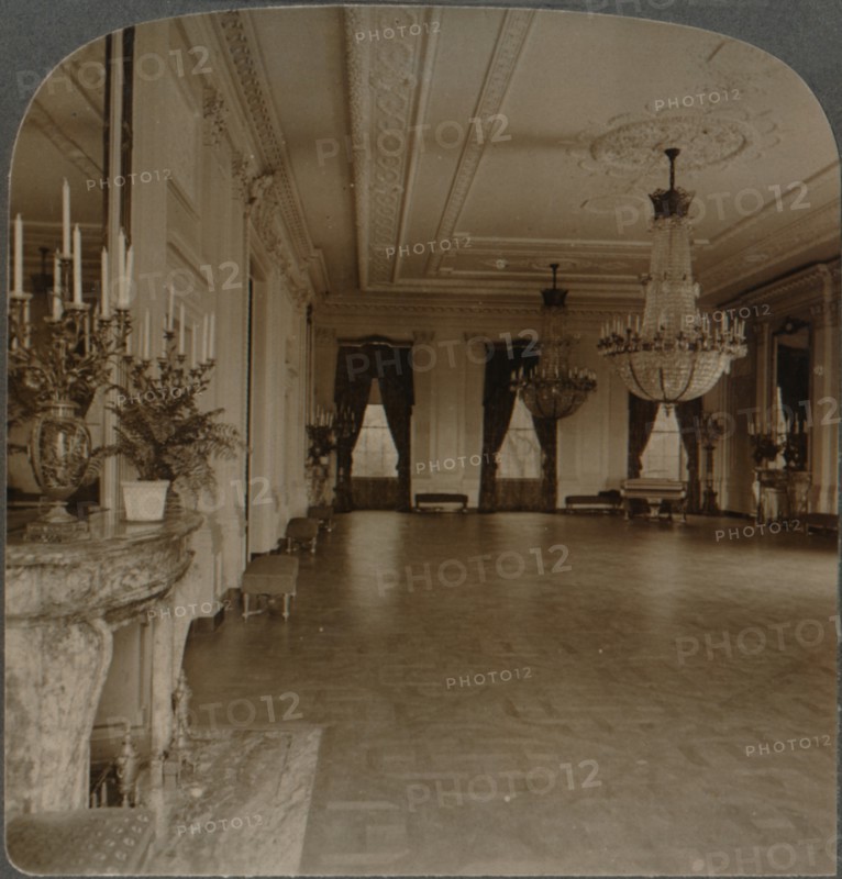 'East room where receptions are held, White House, Washington D.C.', c1900. Artist: Unknown.