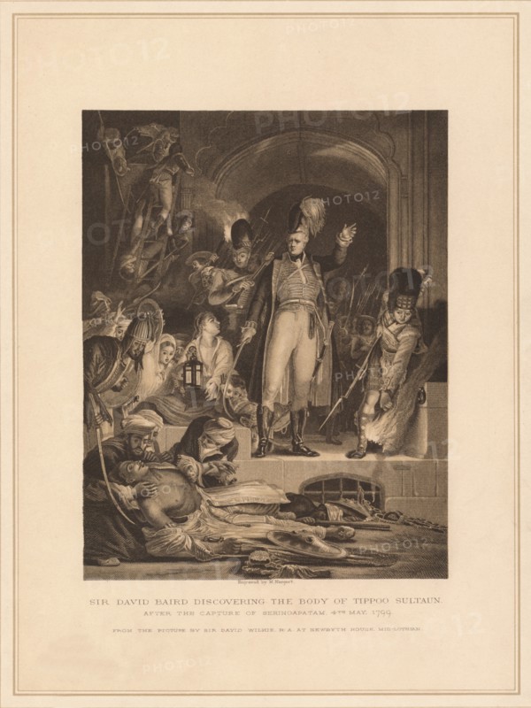 'Sir David Baird Discovering the Body of Tippoo Sultaun', 1799 (1878). Artist: M Nargert.