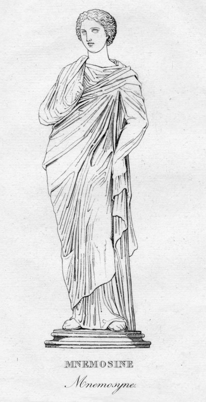 'Mnemosine (Mnemosyne)', c1850. Artist: Unknown.