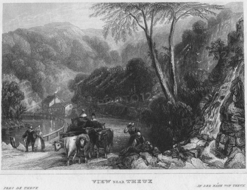 'View near Theux', 1850. Artist: Shury & Son.