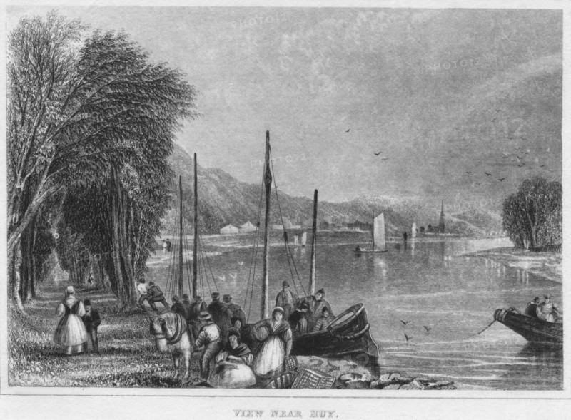 'View near Huy', 1850. Artist: Shury & Son.