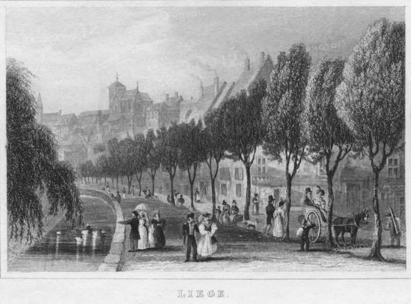 'Liege', 1850. Artist: R Brice.