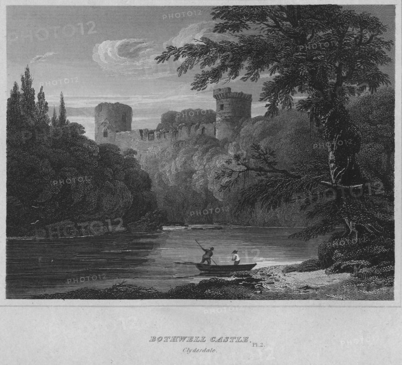 'Bothwell Castle, Clydesdale', 1814. Artist: John Greig.
