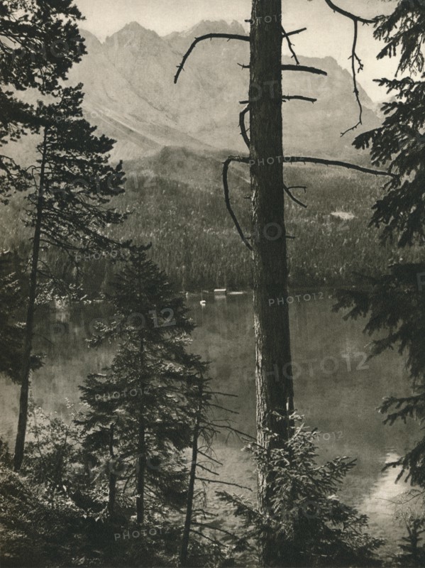 'Eibsee, Zugspitze', 1931. Artist: Kurt Hielscher.