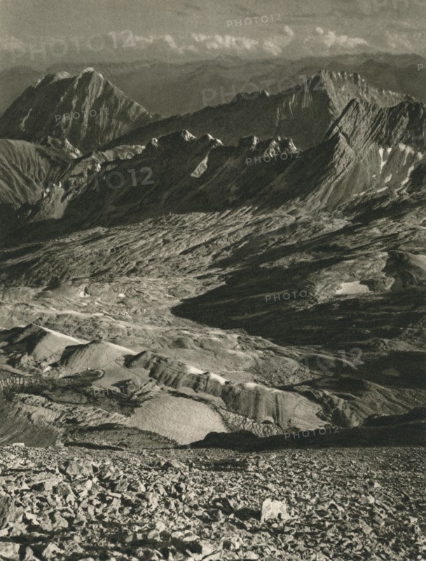 'View from the Zugspitze', 1931. Artist: Kurt Hielscher.