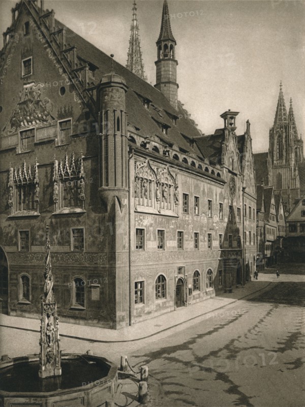 'Ulm. Town - Hall - Cathedral Tower', 1931. Artist: Kurt Hielscher.