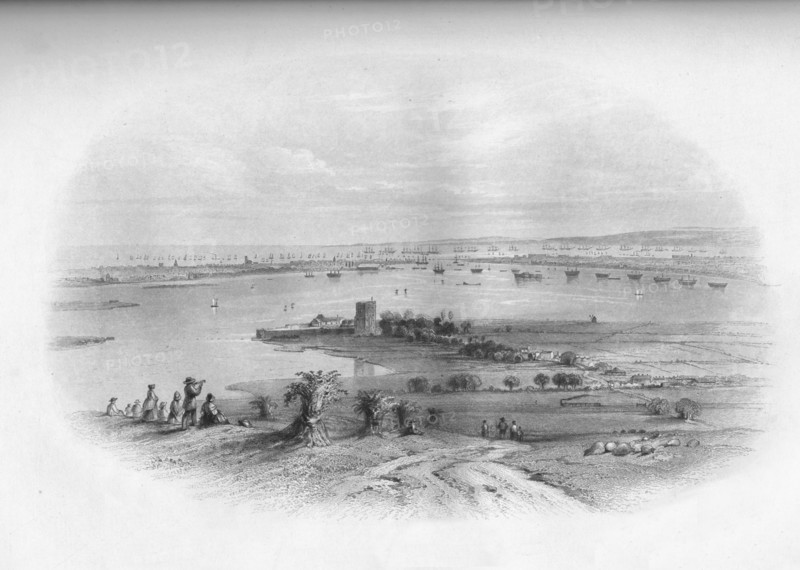 'Portsmouth Harbour & Spithead', 1859. Artist: Edward Paxman Brandard.