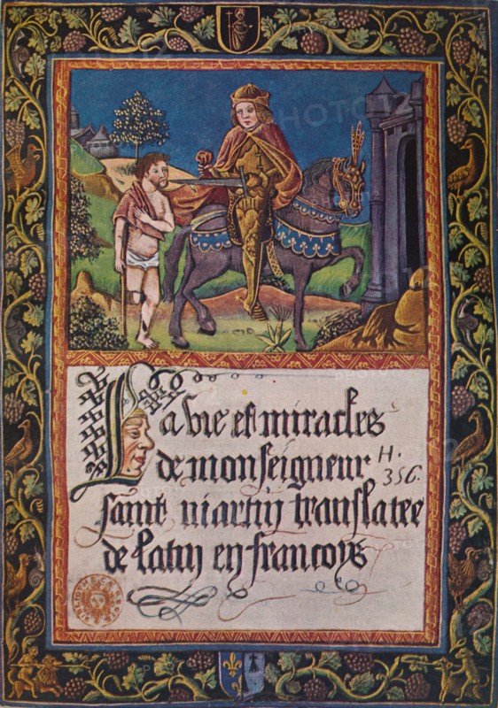 'La vie et miracles de monseigneur saint Martin', 1496 (1947). Artist: Unknown.