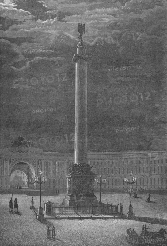 'The Column Alexander, St. Peterssburg', c1900. Artist: Unknown.