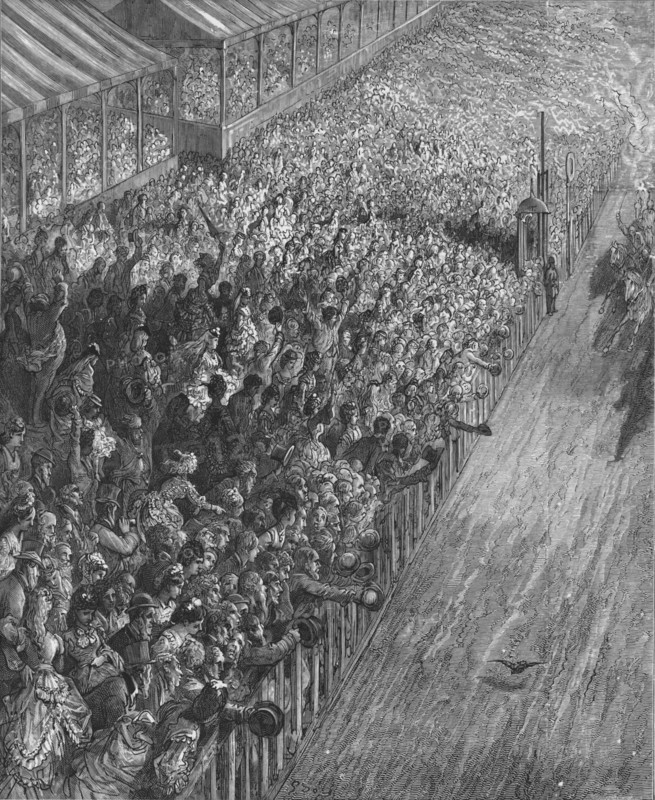 'Finish of the Race', 1872. Artist: Adolphe François Pannemaker.