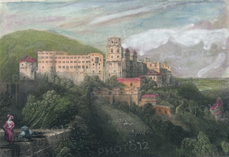 'Heidelberg', c1834. Artist: James Tibbitts Willmore.