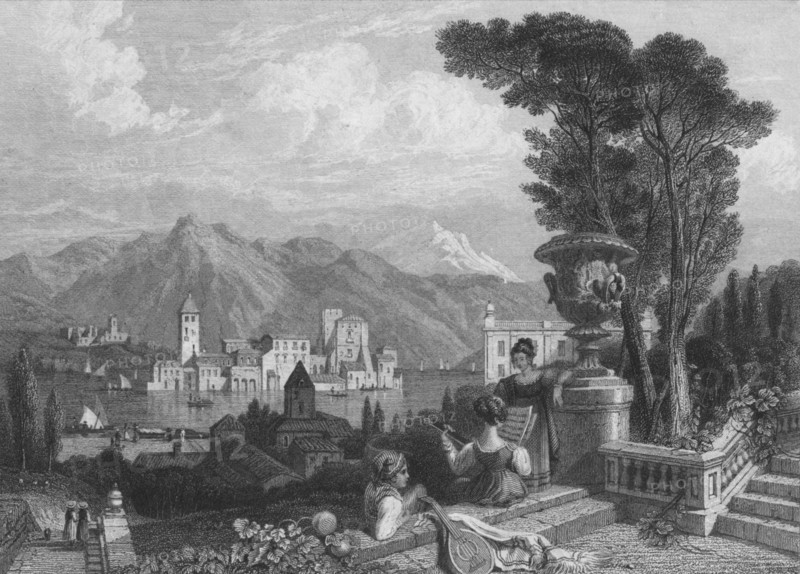 'Lake of Como', c1850. Artist: Unknown.