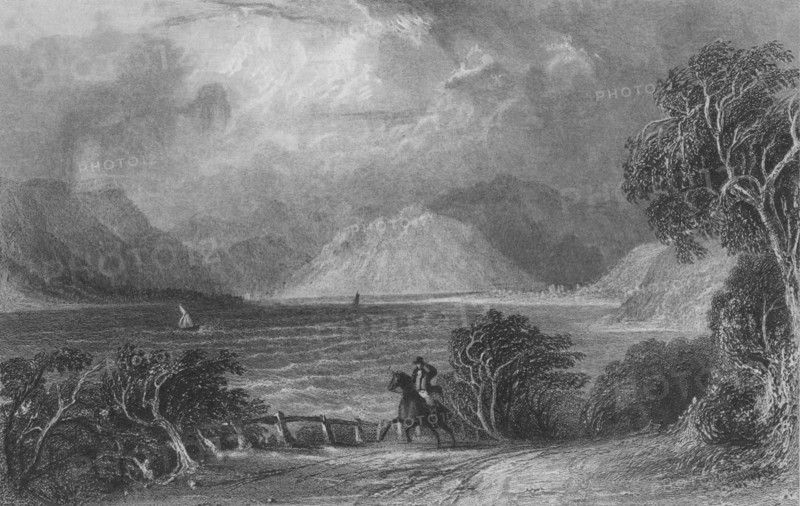 'Ullswater from Pooly Bridge', c1835. Artist: William Miller.