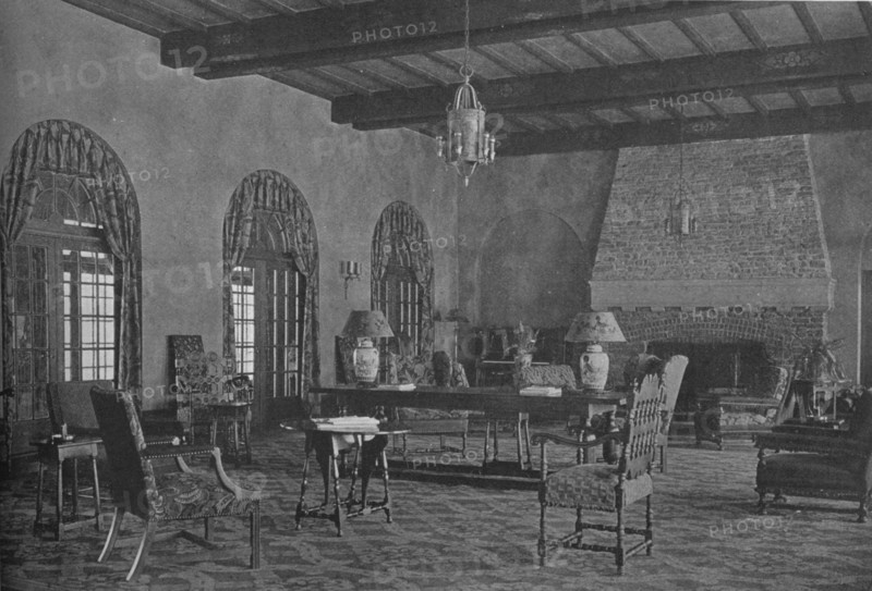 Living room or lounge, North Jersey Country Club, Paterson, New Jersey, 1925. Artist: Unknown.