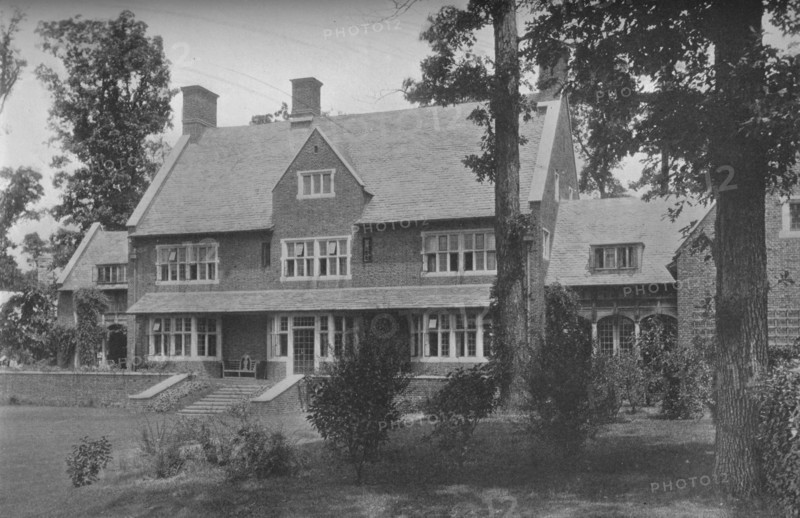Garden front, house of Harry C Black, Guilford, Baltimore, Maryland, 1923. Artist: Unknown.